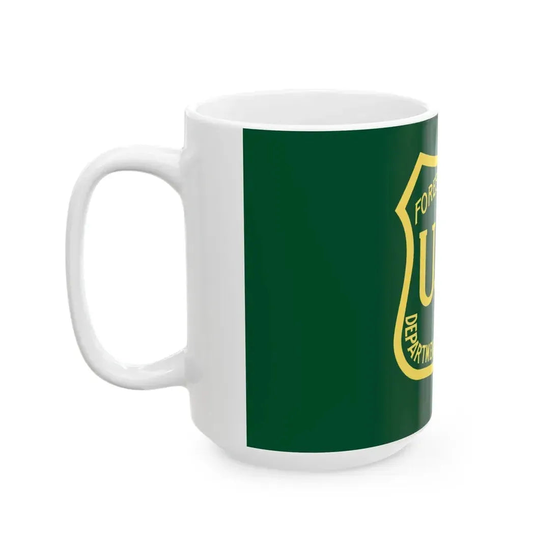 Flag of the United States Forest Service (United States) White Coffee Mug - Go Mug Yourself