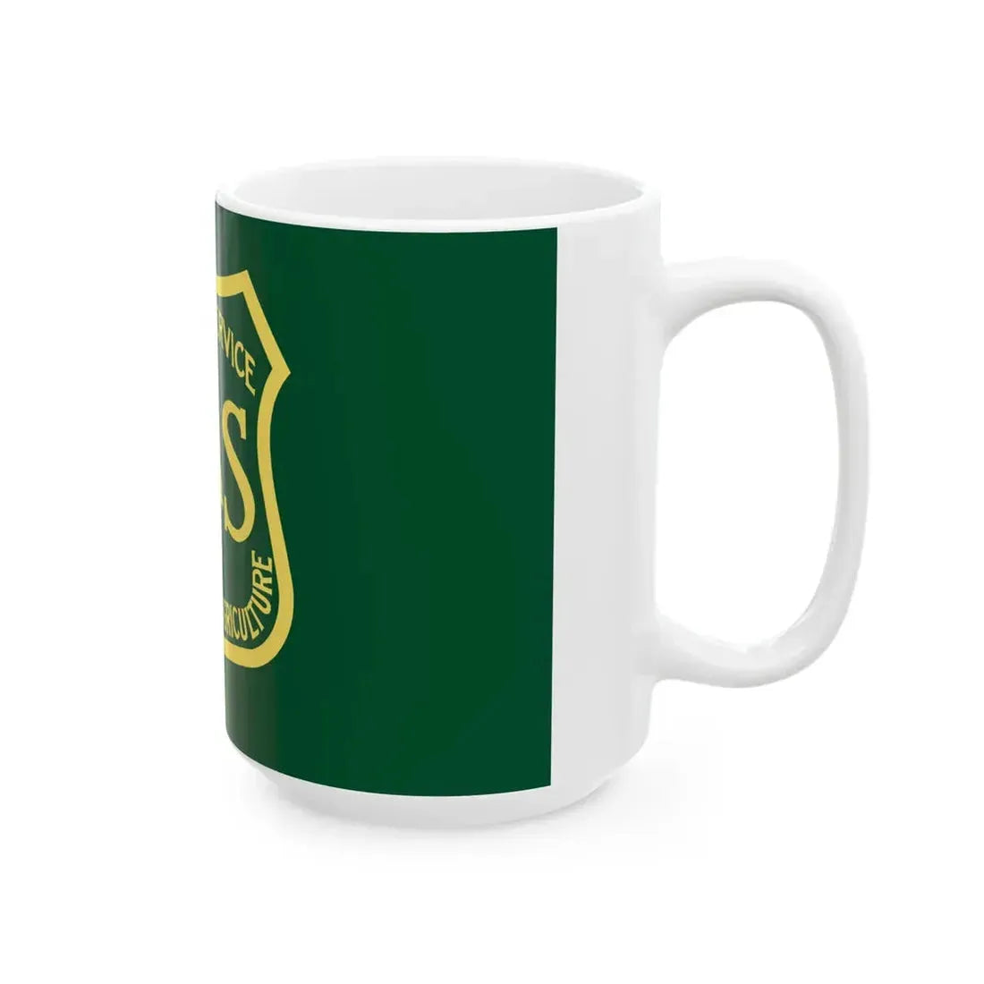 Flag of the United States Forest Service (United States) White Coffee Mug - Go Mug Yourself
