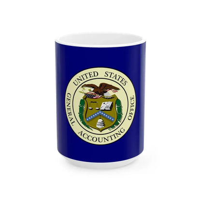 Flag of the United States General Accounting Office (United States) White Coffee Mug 15oz - Go Mug Yourself
