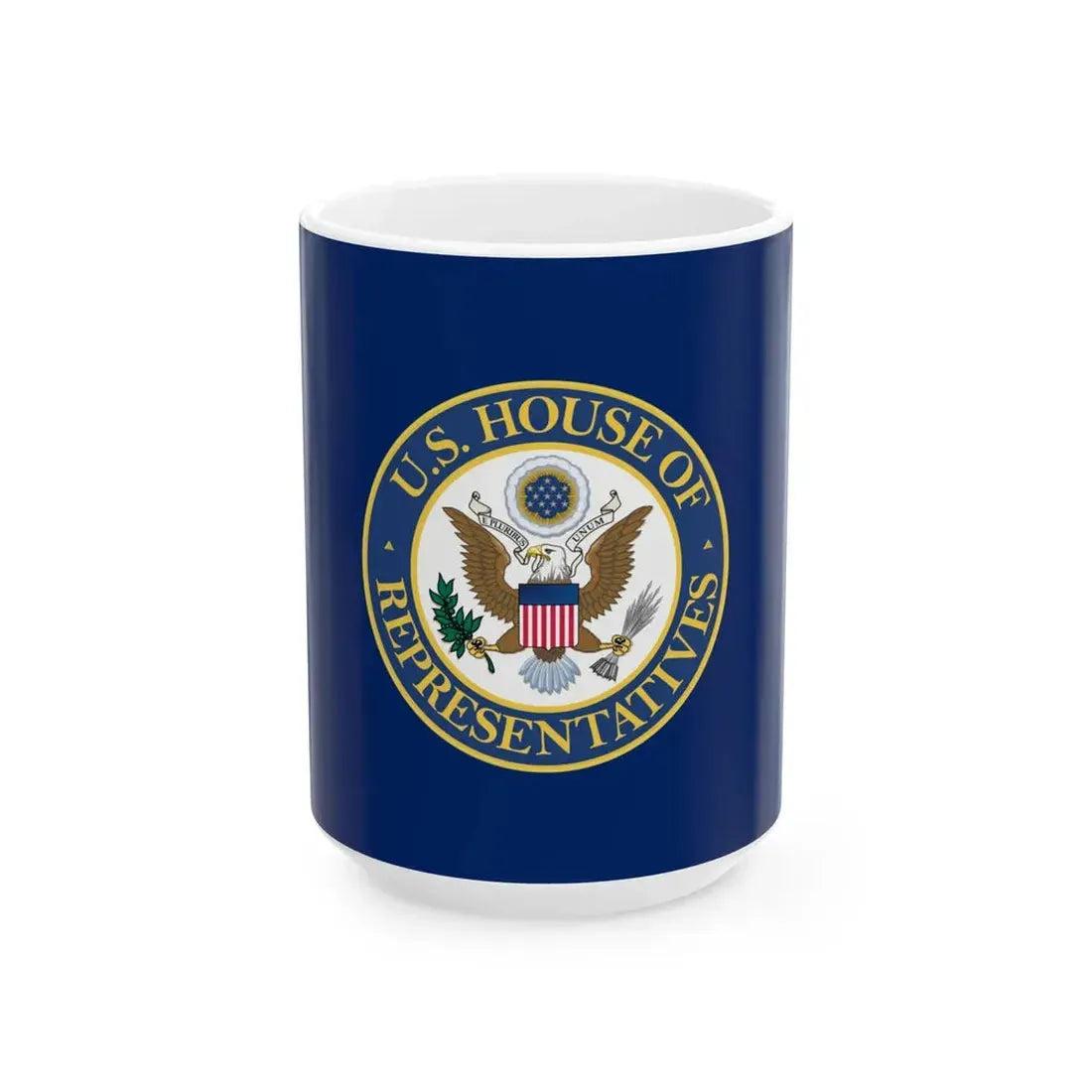 Flag of the United States House of Representatives (United States) White Coffee Mug 15oz - Go Mug Yourself