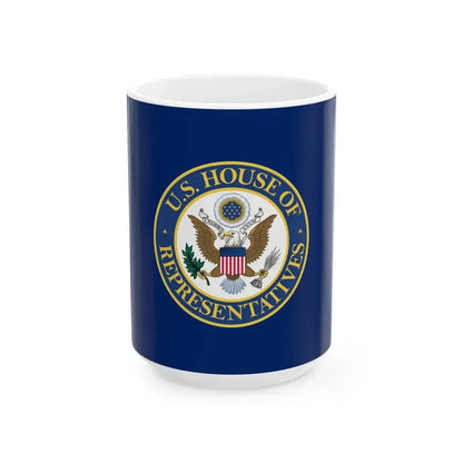 Flag of the United States House of Representatives (United States) White Coffee Mug 15oz - Go Mug Yourself