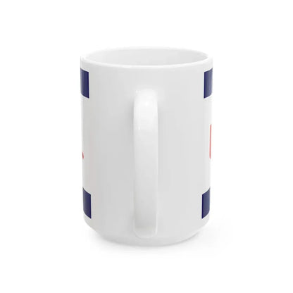 Flag of the United States Immigration and Naturalization Service (United States) White Coffee Mug - Go Mug Yourself