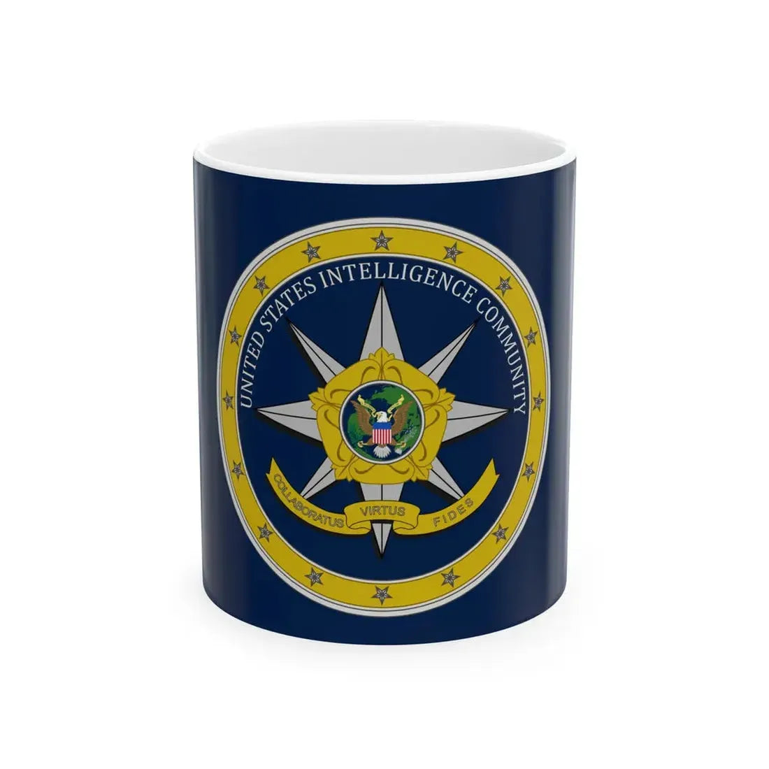 Flag of the United States Intelligence Community (United States) White Coffee Mug 11oz - Go Mug Yourself