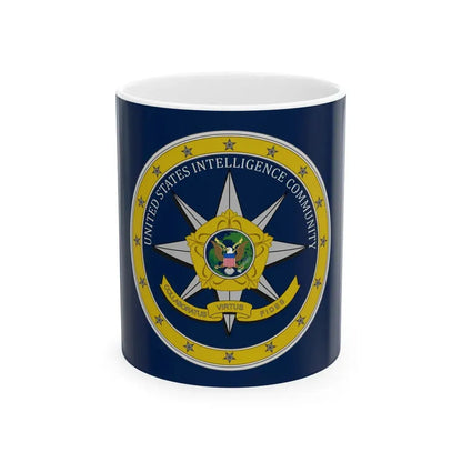 Flag of the United States Intelligence Community (United States) White Coffee Mug 11oz - Go Mug Yourself