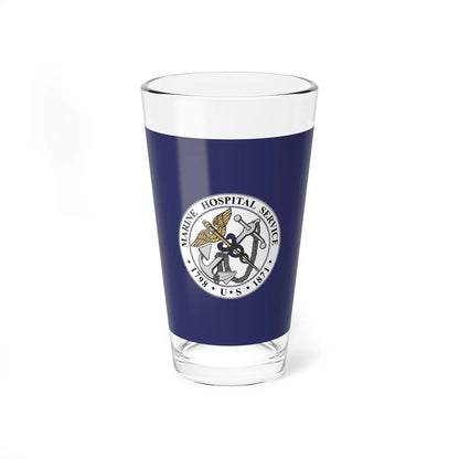 Flag of the United States Marine Hospital Service (United States) Pint Glass 16oz 16oz - Go Mug Yourself