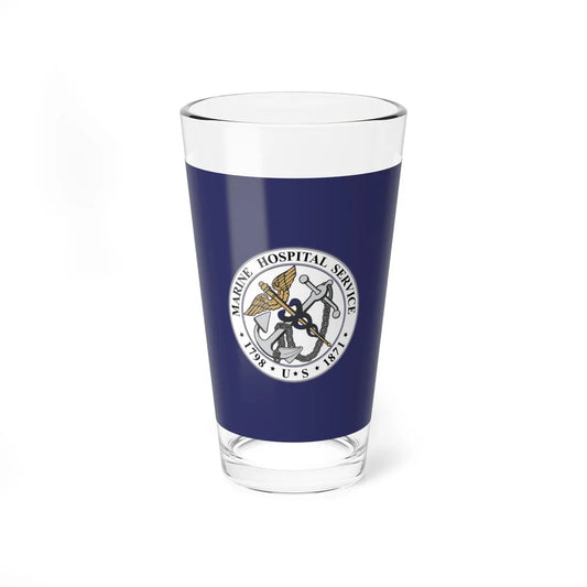 Flag of the United States Marine Hospital Service (United States) Pint Glass 16oz 16oz - Go Mug Yourself