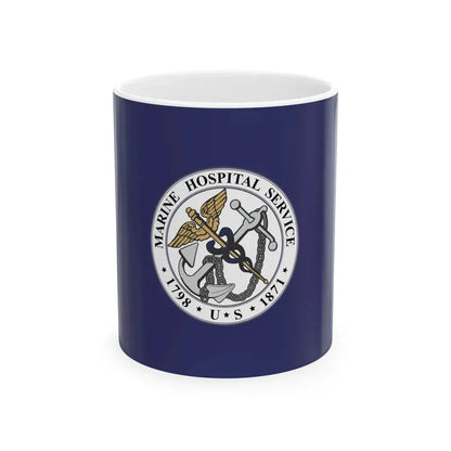 Flag of the United States Marine Hospital Service (United States) White Coffee Mug 11oz - Go Mug Yourself