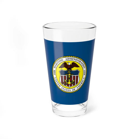 Flag of the United States Maritime Administration (United States) Pint Glass 16oz 16oz - Go Mug Yourself