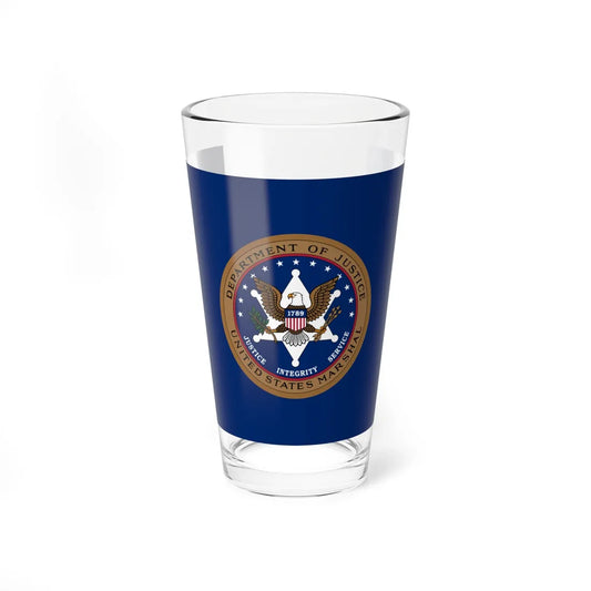 Flag of the United States Marshals Service (United States) Pint Glass 16oz 16oz - Go Mug Yourself