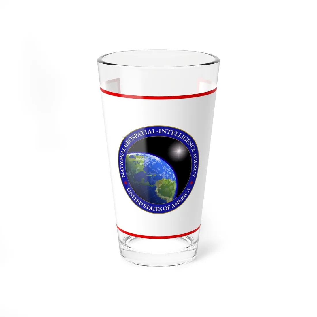 Flag of the United States National Geospatial-Intelligence Agency (United States) Pint Glass 16oz 16oz - Go Mug Yourself