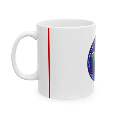 Flag of the United States National Geospatial-Intelligence Agency (United States) White Coffee Mug - Go Mug Yourself
