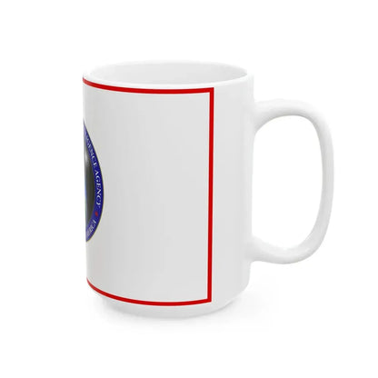 Flag of the United States National Geospatial-Intelligence Agency (United States) White Coffee Mug - Go Mug Yourself
