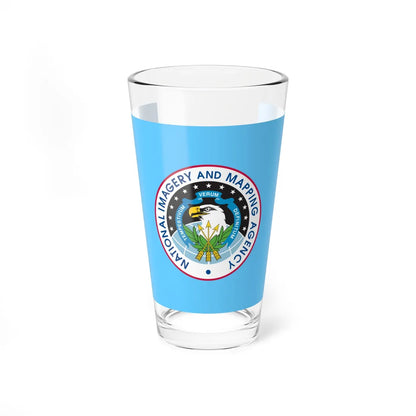 Flag of the United States National Imagery and Mapping Agency (United States) Pint Glass 16oz 16oz - Go Mug Yourself