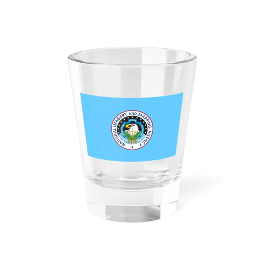 Flag of the United States National Imagery and Mapping Agency (United States) Shot Glass 1.5oz 1.5oz - Go Mug Yourself