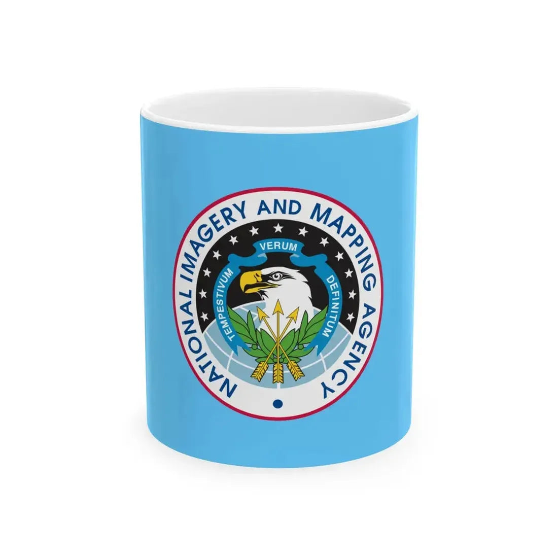 Flag of the United States National Imagery and Mapping Agency (United States) White Coffee Mug 11oz - Go Mug Yourself