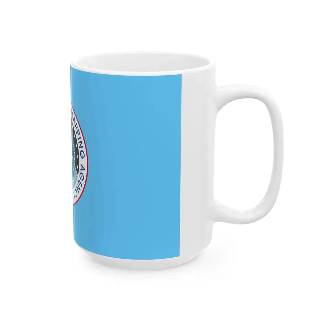 Flag of the United States National Imagery and Mapping Agency (United States) White Coffee Mug - Go Mug Yourself