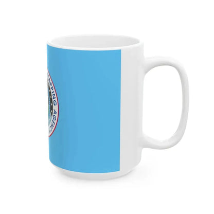 Flag of the United States National Imagery and Mapping Agency (United States) White Coffee Mug - Go Mug Yourself