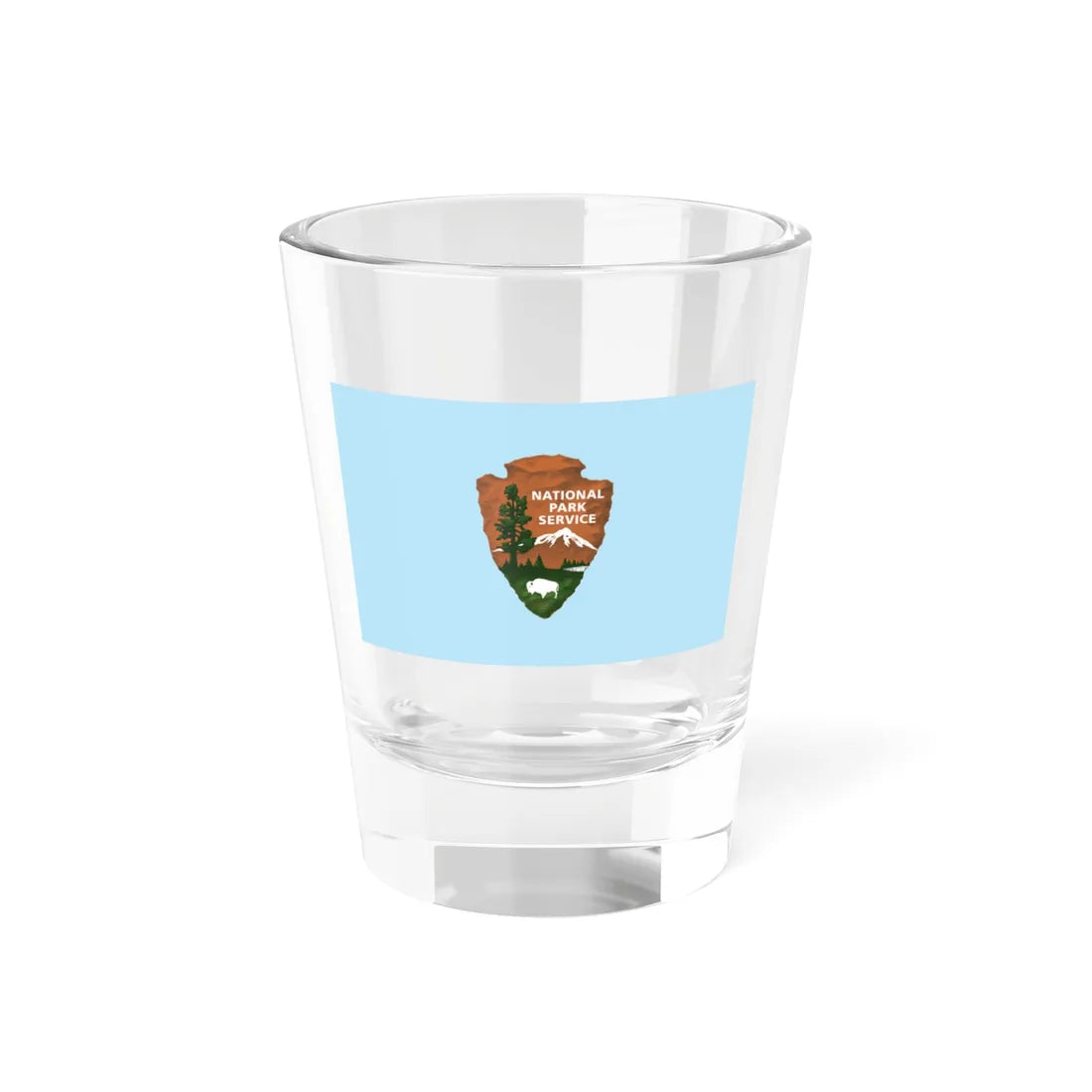Flag of the United States National Park Service (United States) Shot Glass 1.5oz 1.5oz - Go Mug Yourself