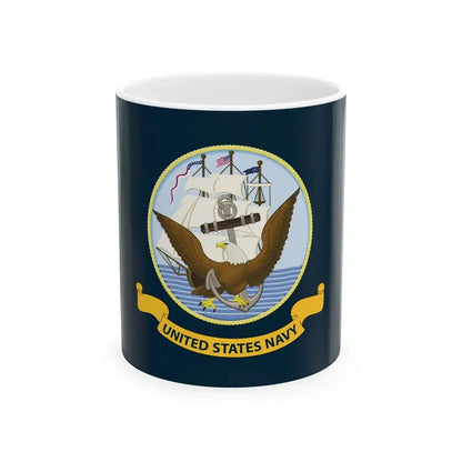 Flag of the United States Navy (United States) White Coffee Mug 11oz - Go Mug Yourself