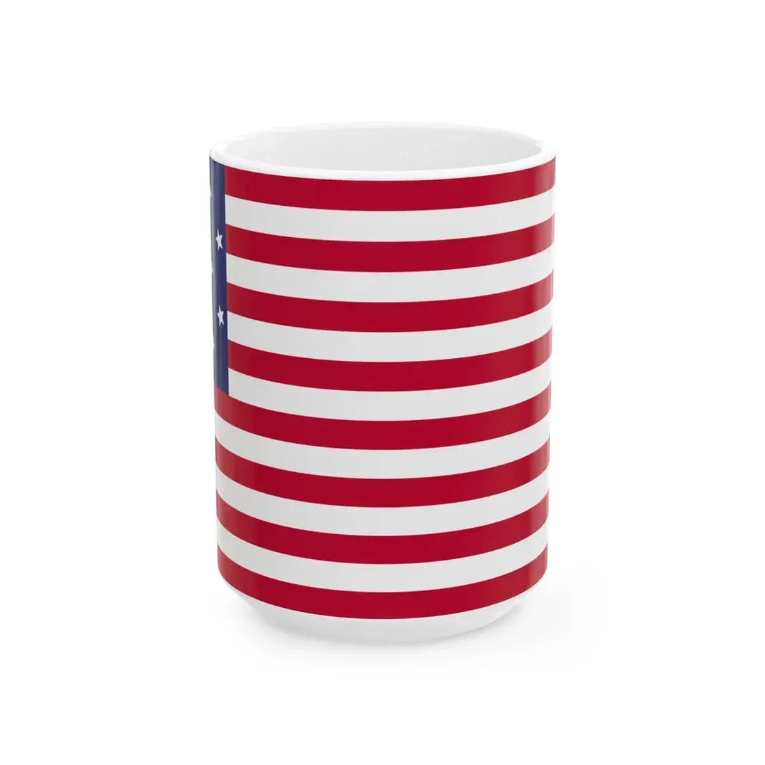 Flag of the United States of America 1795-1818 (United States) White Coffee Mug 15oz - Go Mug Yourself