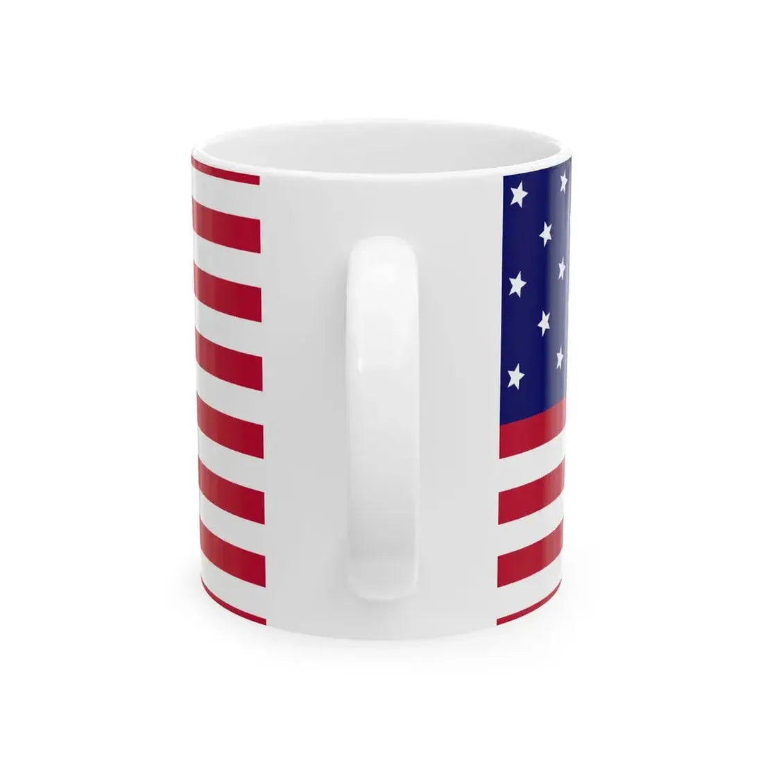 Flag of the United States of America 1795-1818 (United States) White Coffee Mug - Go Mug Yourself