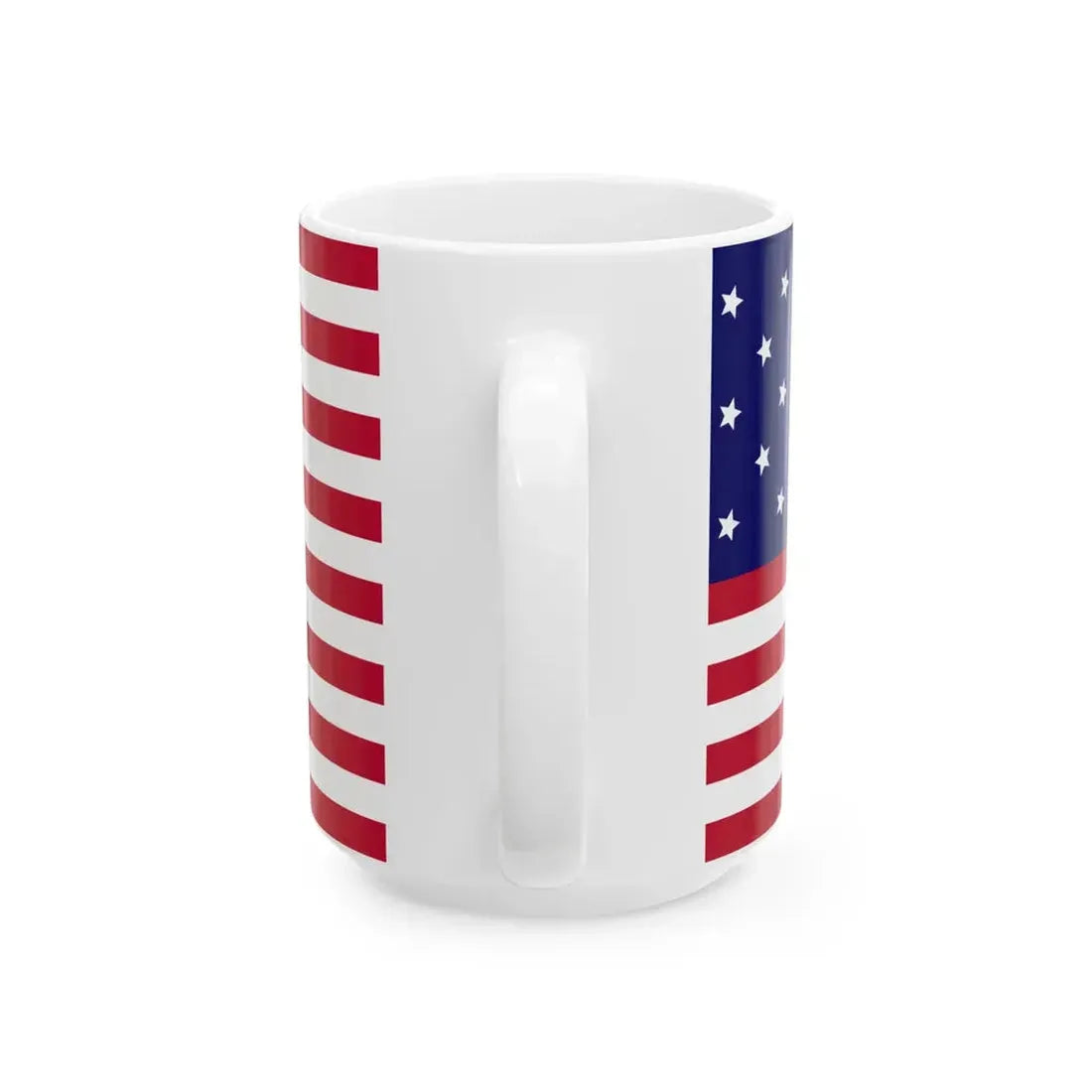 Flag of the United States of America 1795-1818 (United States) White Coffee Mug - Go Mug Yourself