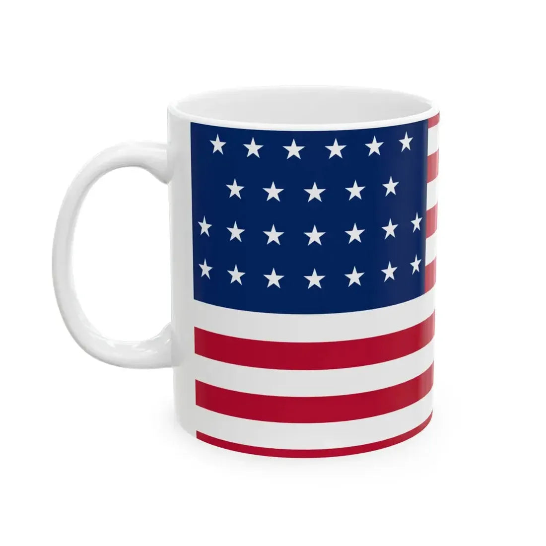 Flag of the United States of America 1836-1837 (United States) White Coffee Mug - Go Mug Yourself