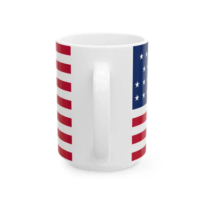 Flag of the United States of America 1836-1837 (United States) White Coffee Mug - Go Mug Yourself