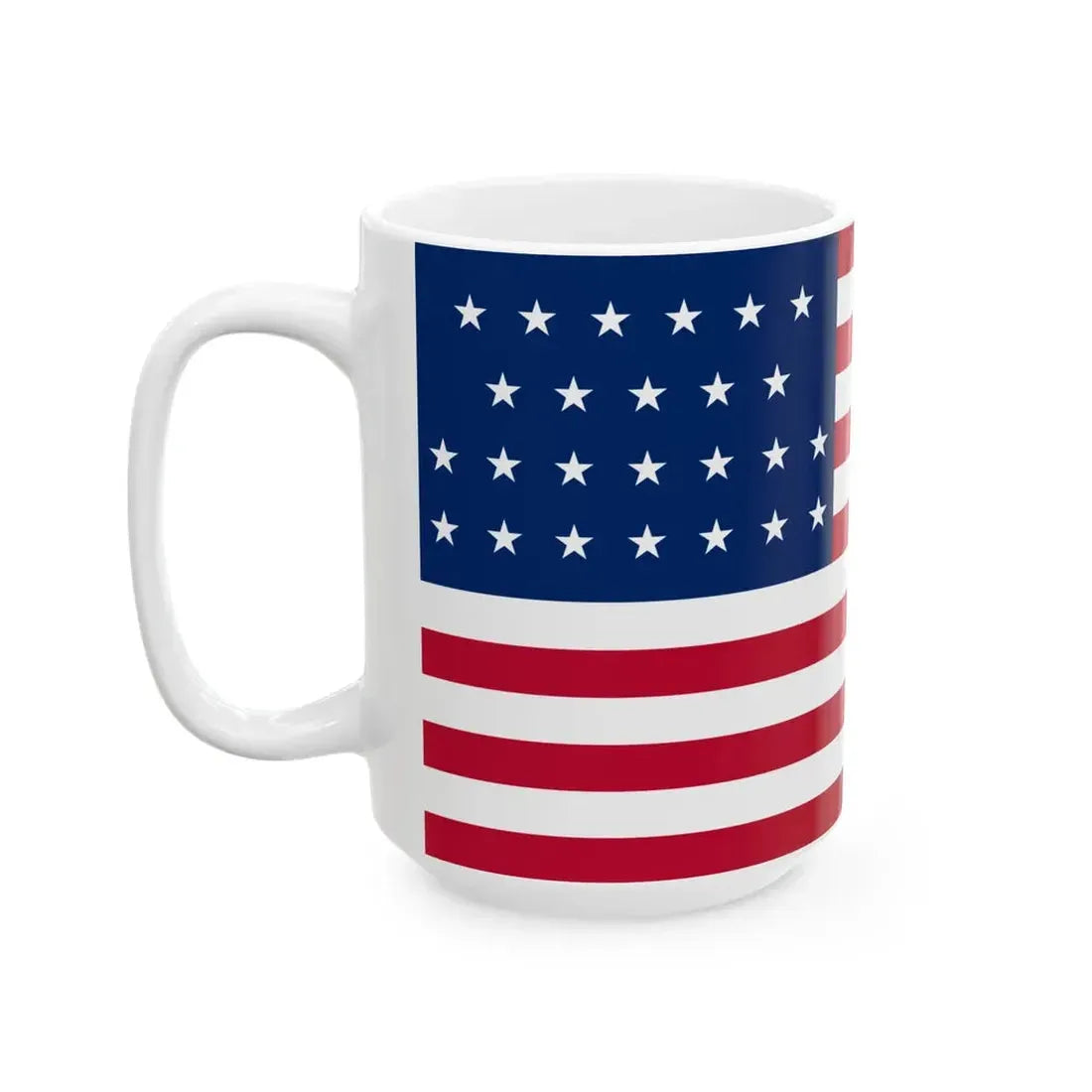 Flag of the United States of America 1836-1837 (United States) White Coffee Mug - Go Mug Yourself