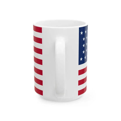 Flag of the United States of America 1858-1859 (United States) White Coffee Mug - Go Mug Yourself