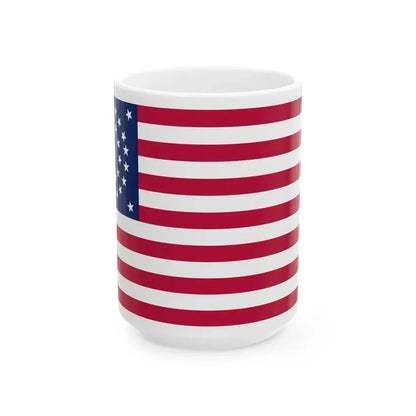 Flag of the United States of America 1861-1863 (United States) White Coffee Mug 15oz - Go Mug Yourself