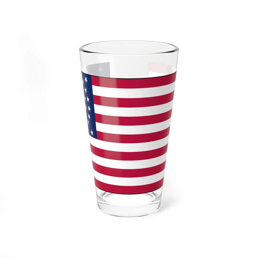 Flag of the United States of America 1863-1865 with border (United States) Pint Glass 16oz 16oz - Go Mug Yourself