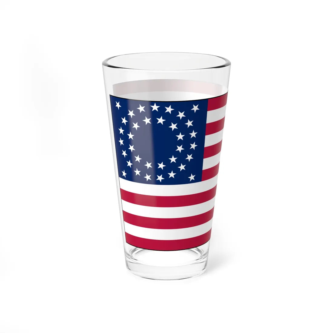 Flag of the United States of America 1863-1865 with border (United States) Pint Glass 16oz - Go Mug Yourself