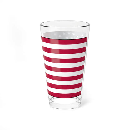 Flag of the United States of America 1863-1865 with border (United States) Pint Glass 16oz - Go Mug Yourself
