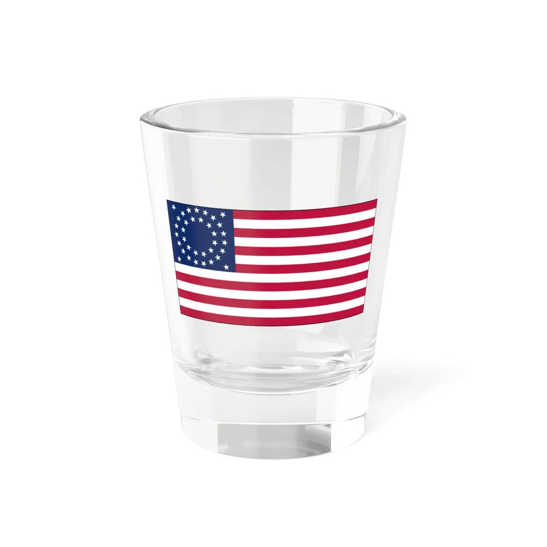 Flag of the United States of America 1863-1865 with border (United States) Shot Glass 1.5oz 1.5oz - Go Mug Yourself