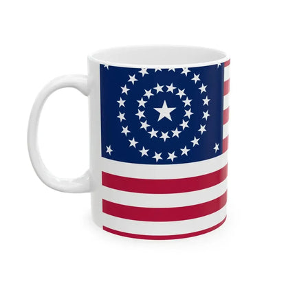 Flag of the United States of America 1877-1890 (United States) White Coffee Mug - Go Mug Yourself