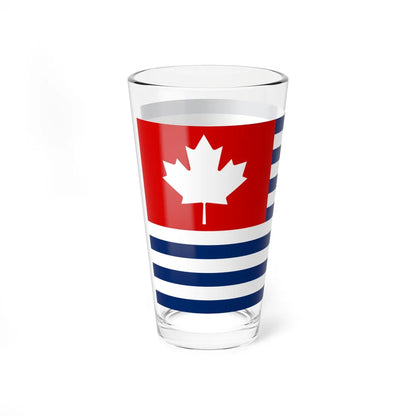 Flag of the United States of Canada (United States) Pint Glass 16oz - Go Mug Yourself