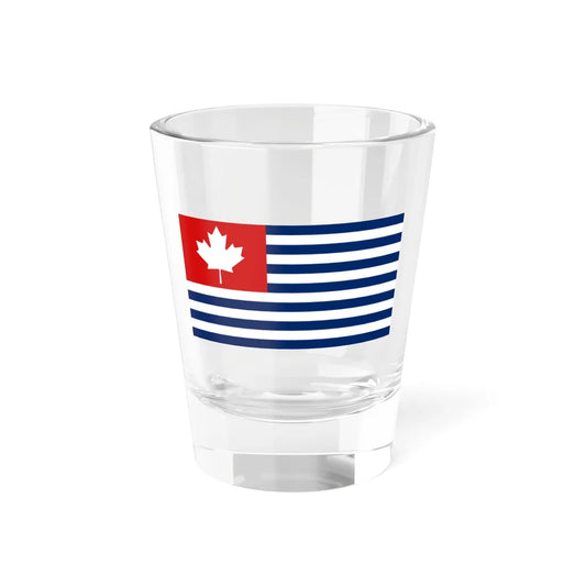 Flag of the United States of Canada (United States) Shot Glass 1.5oz 1.5oz - Go Mug Yourself