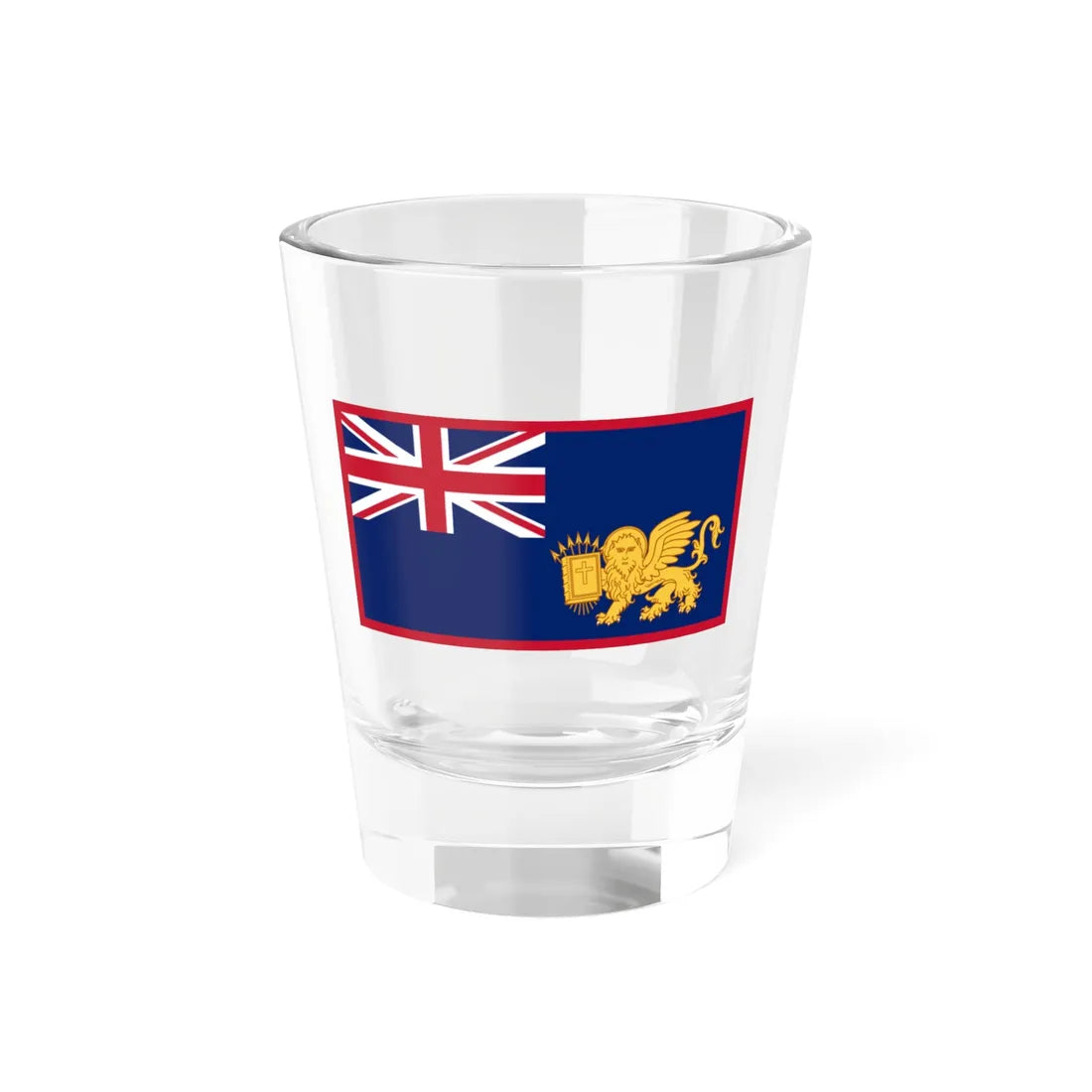 Flag of the United States of the Ionian Islands (Greece) Shot Glass 1.5oz 1.5oz - Go Mug Yourself