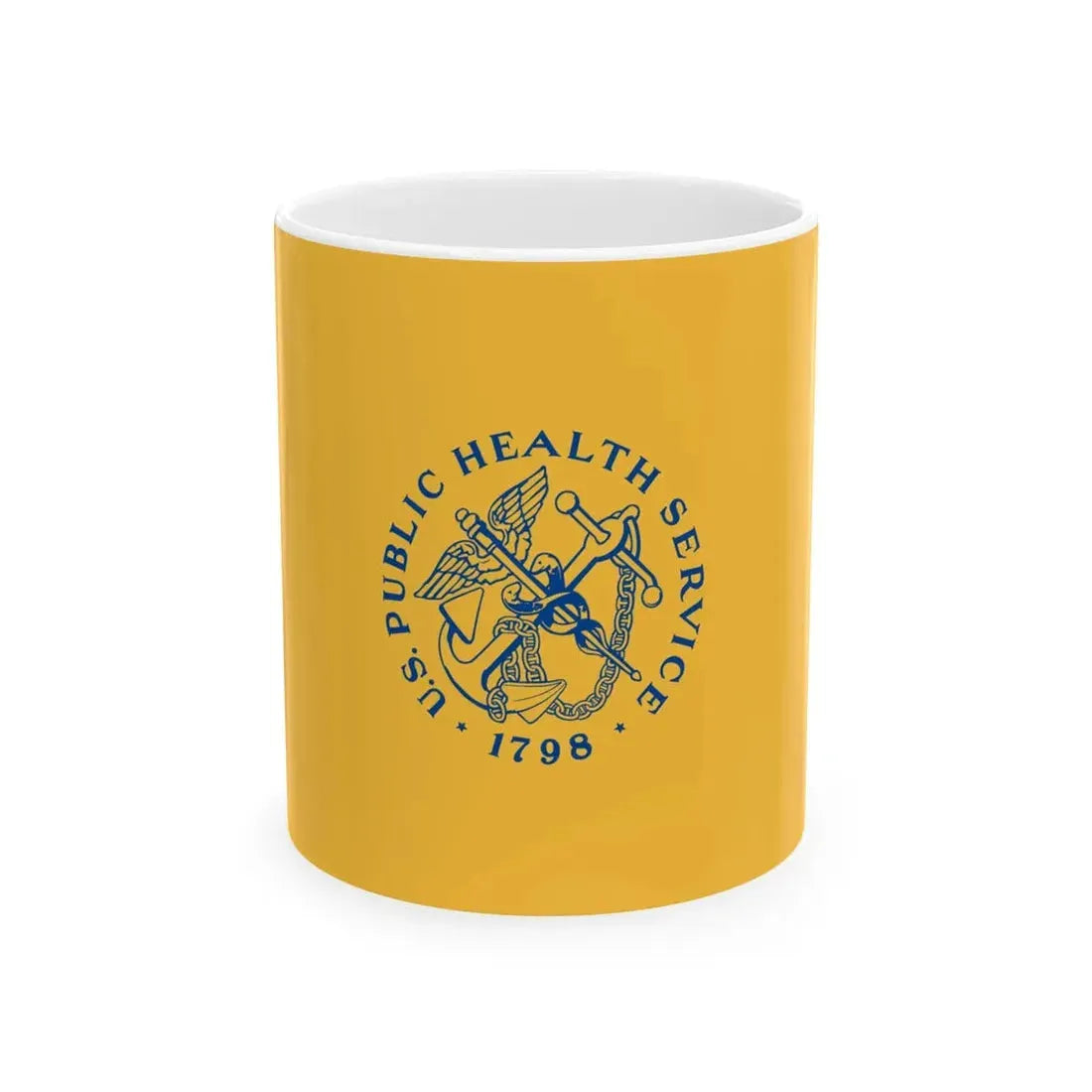 Flag of the United States Public Health Service (United States) White Coffee Mug 11oz - Go Mug Yourself