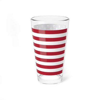 Flag of the United States question marks (United States) Pint Glass 16oz - Go Mug Yourself