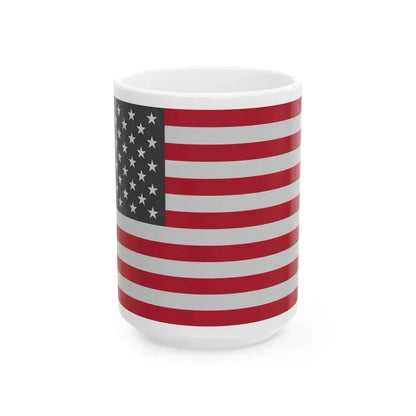 Flag of the United States - Red (United States) White Coffee Mug 15oz - Go Mug Yourself