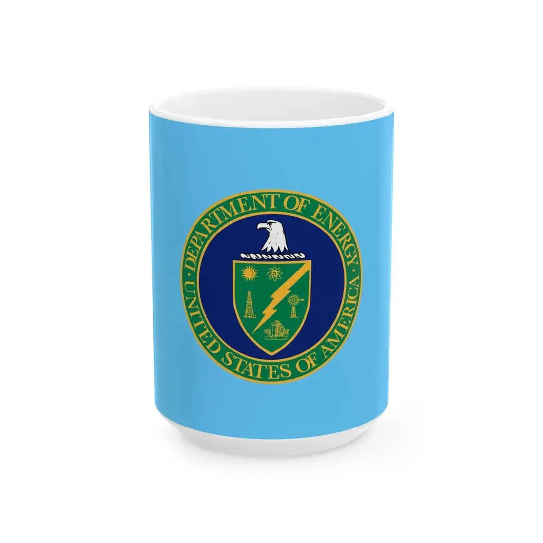 Flag of the United States Secretary of Energy (United States) White Coffee Mug 15oz - Go Mug Yourself