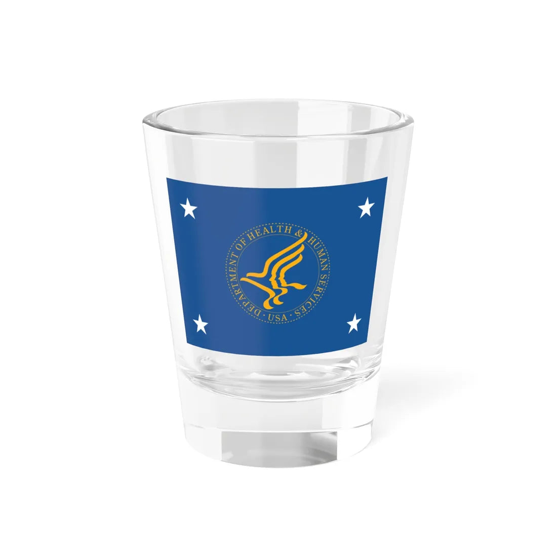Flag of the United States Secretary of Health and Human Services (United States) Shot Glass 1.5oz 1.5oz - Go Mug Yourself