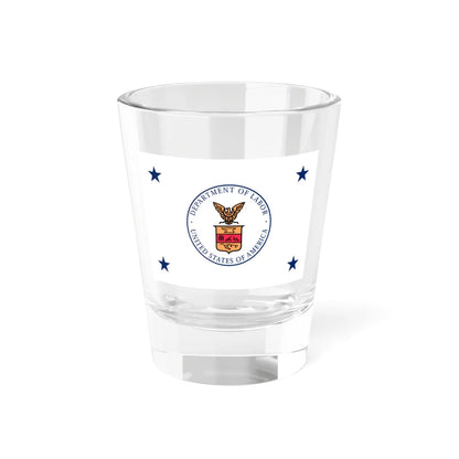 Flag of the United States Secretary of Labor 1915-1960 (United States) Shot Glass 1.5oz 1.5oz - Go Mug Yourself