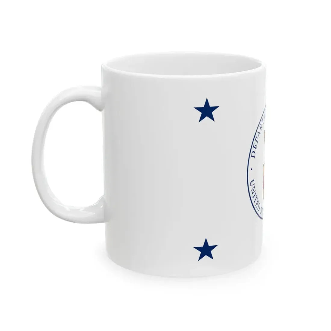 Flag of the United States Secretary of Labor 1915-1960 (United States) White Coffee Mug - Go Mug Yourself
