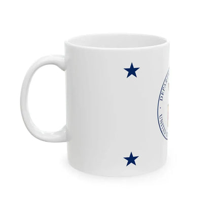Flag of the United States Secretary of Labor 1915-1960 (United States) White Coffee Mug - Go Mug Yourself