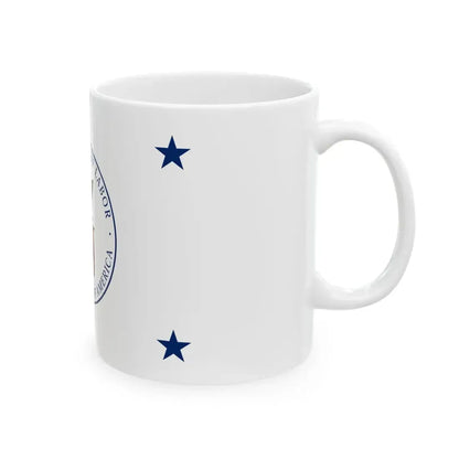 Flag of the United States Secretary of Labor 1915-1960 (United States) White Coffee Mug - Go Mug Yourself