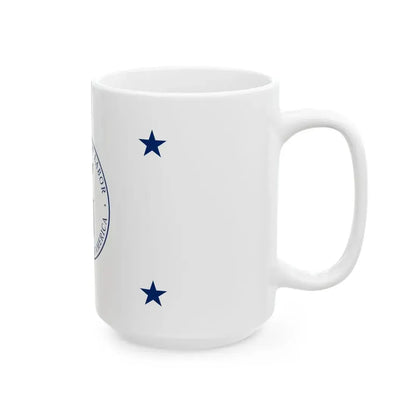 Flag of the United States Secretary of Labor 1915-1960 (United States) White Coffee Mug - Go Mug Yourself