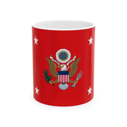 Flag of the United States Secretary of the Army (United States) White Coffee Mug 11oz - Go Mug Yourself